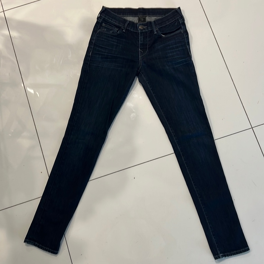 True religion womens dark blue skinny jeans size 26